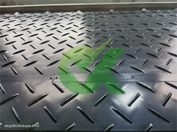 1220*2440mm tan Ground protection mats 60 tons load capacity